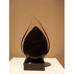 Urn Teardrop glas 28 cm hoog